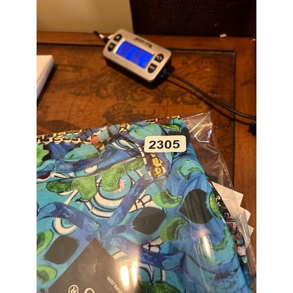 Sakkas Cover Up Womens OS Blue Multi Color V Neck Beach Dress Rhinestones NEW - Picture 8 of 9